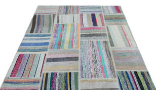 Apex Kilim Patchwork Unique Striped 22490 160 cm X 220 cm (3)