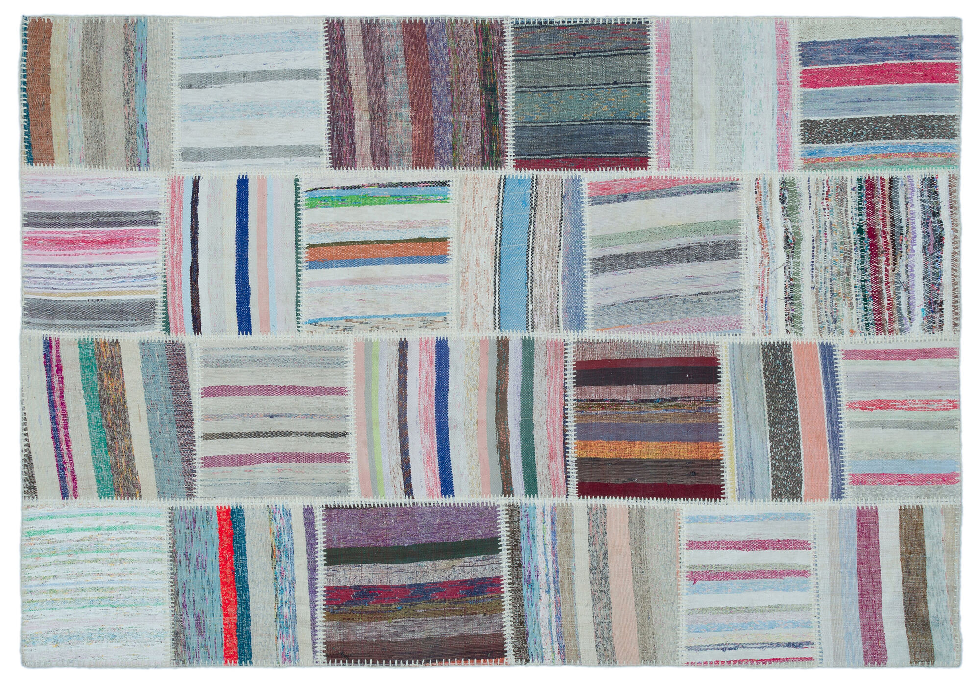Apex Kilim Patchwork Unique Striped 22525 160 cm X 230 cm