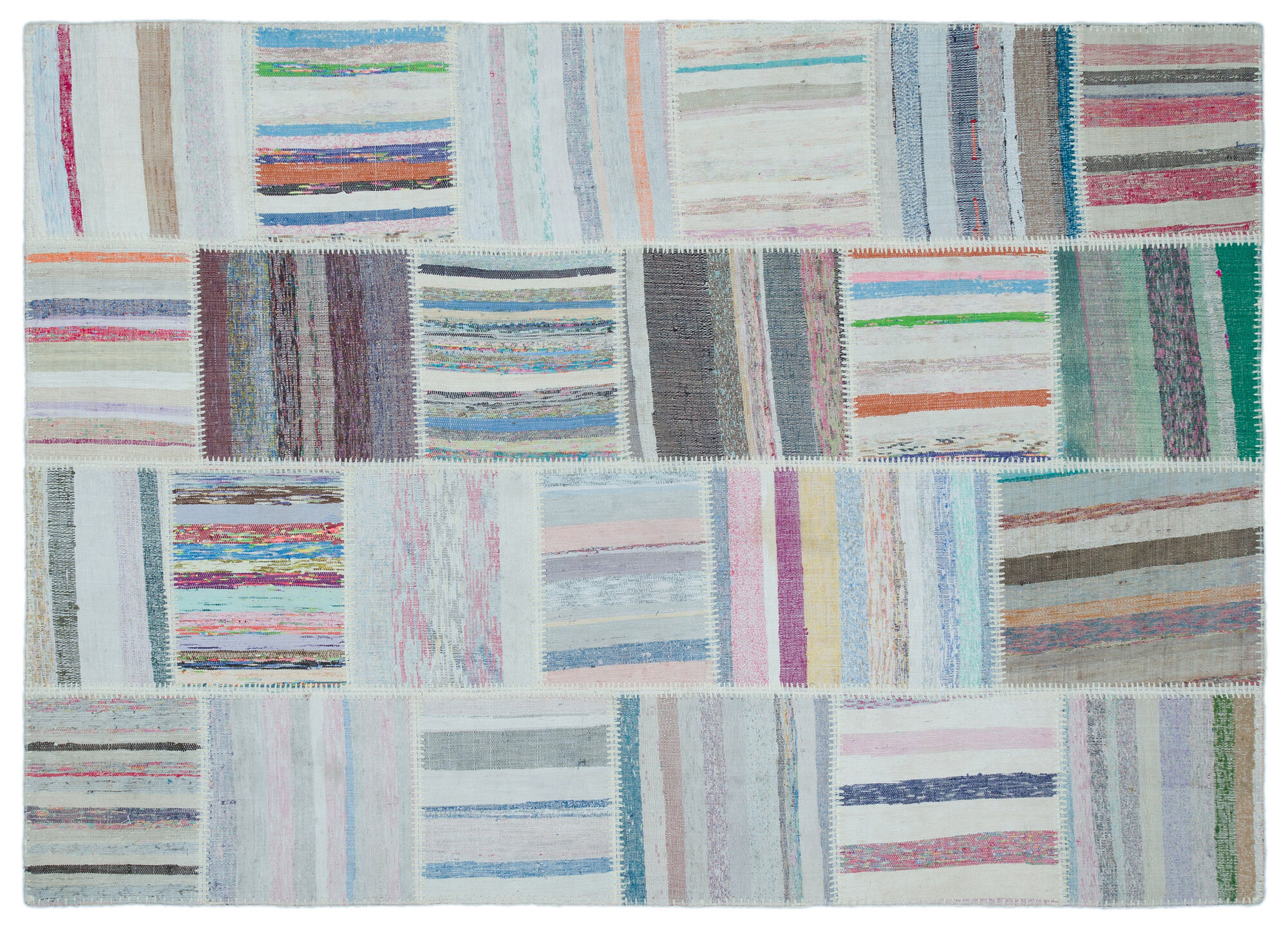 Apex Kilim Patchwork Unique Striped 22526 160 cm X 224 cm