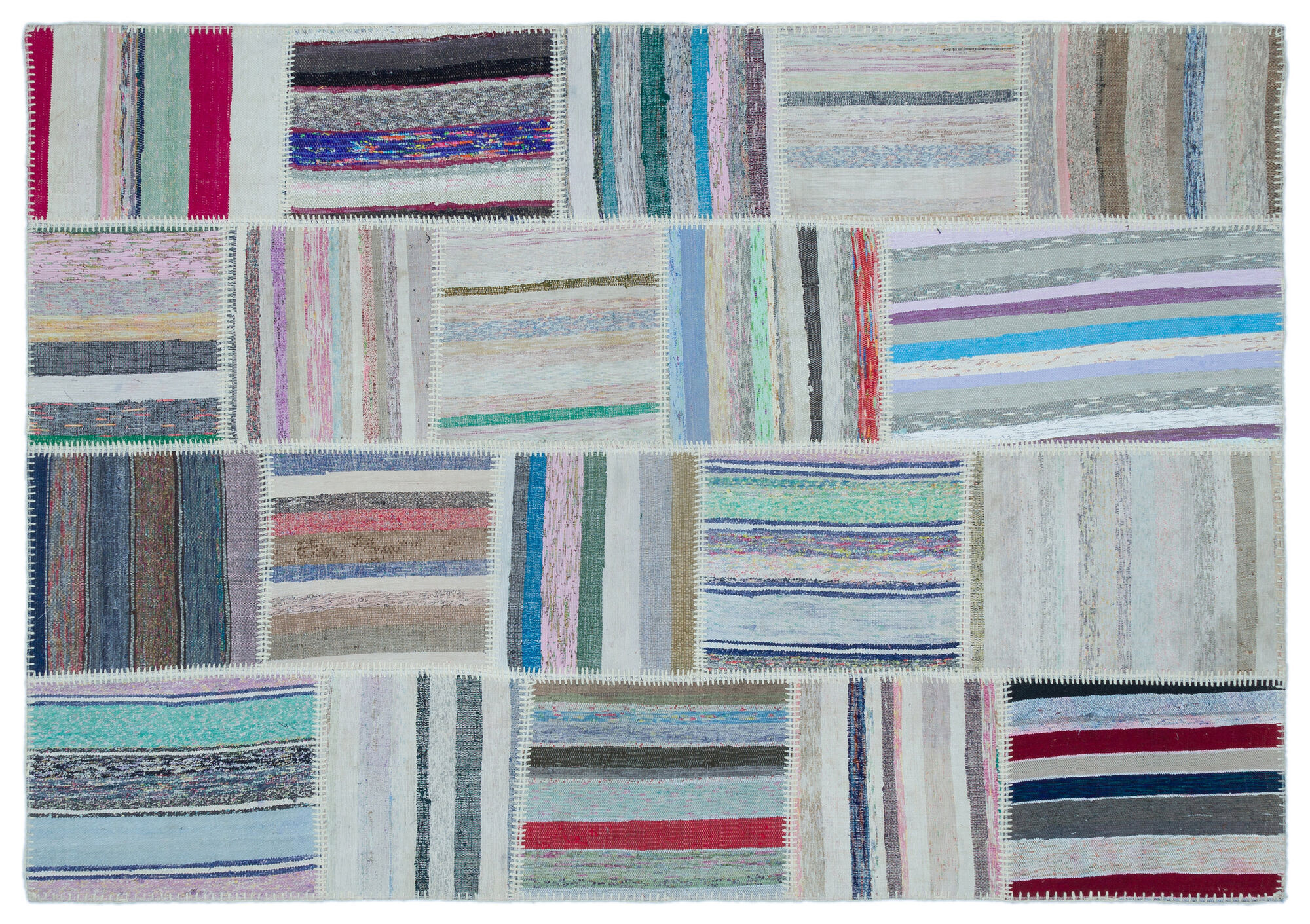 Apex Kilim Patchwork Unique Striped 22530 160 cm X 230 cm