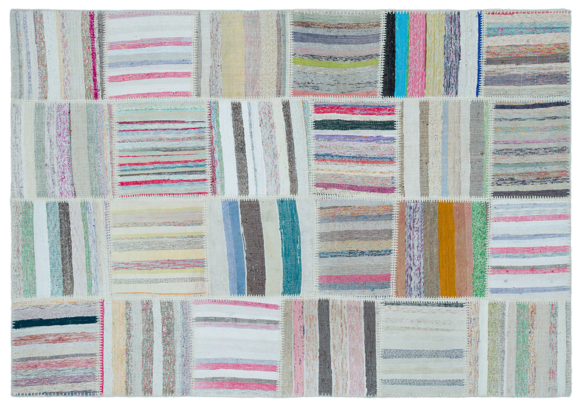 Apex Kilim Patchwork Unique Striped 22532 160 cm X 230 cm