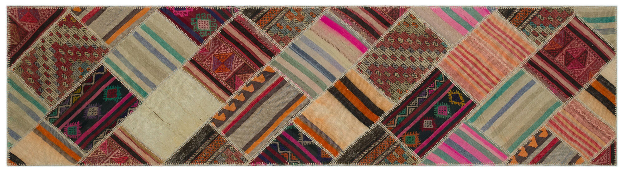 Apex Kilim Patchwork Unique Striped 22548 085 cm X 316 cm