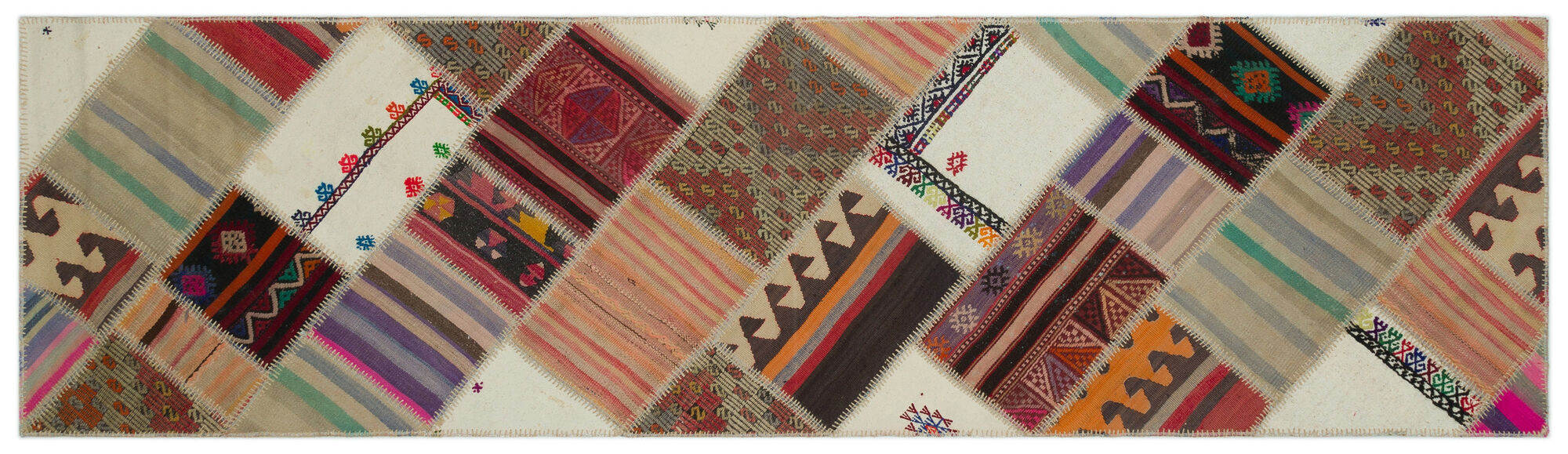 Apex Kilim Patchwork Unique Striped 22549 082 cm X 295 cm
