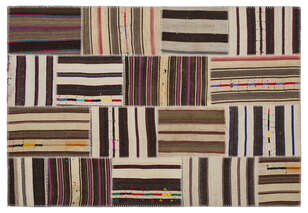 Apex Kilim Patchwork Unique Striped 2264 160 cm X 230 cm (1)