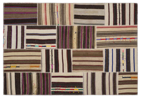 Apex Kilim Patchwork Unique Striped 2264 160 cm X 230 cm - 1