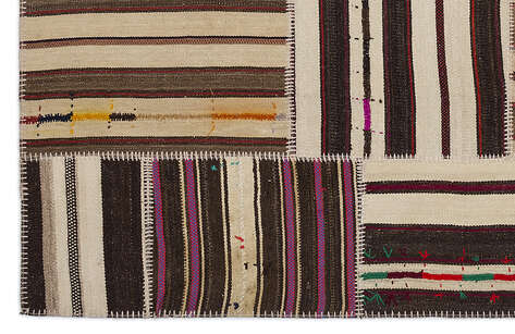 Apex Kilim Patchwork Unique Striped 2264 160 cm X 230 cm - 4