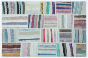 Apex Kilim Patchwork Unique Striped 25142 120 cm X 182 cm (1)