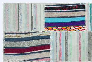 Apex Kilim Patchwork Unique Striped 25145 120 cm X 180 cm (5)