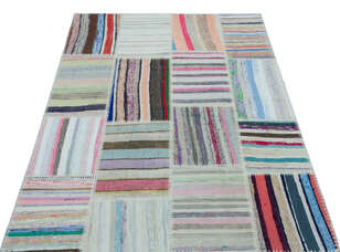 Apex Kilim Patchwork Unique Striped 25151 120 cm X 180 cm (3)
