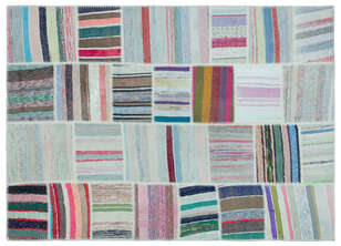 Apex Kilim Patchwork Unique Striped 25246 158 cm X 220 cm (1)
