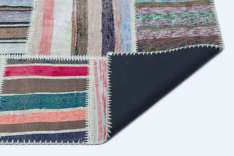 Apex Kilim Patchwork Unique Striped 25246 158 cm X 220 cm - 2