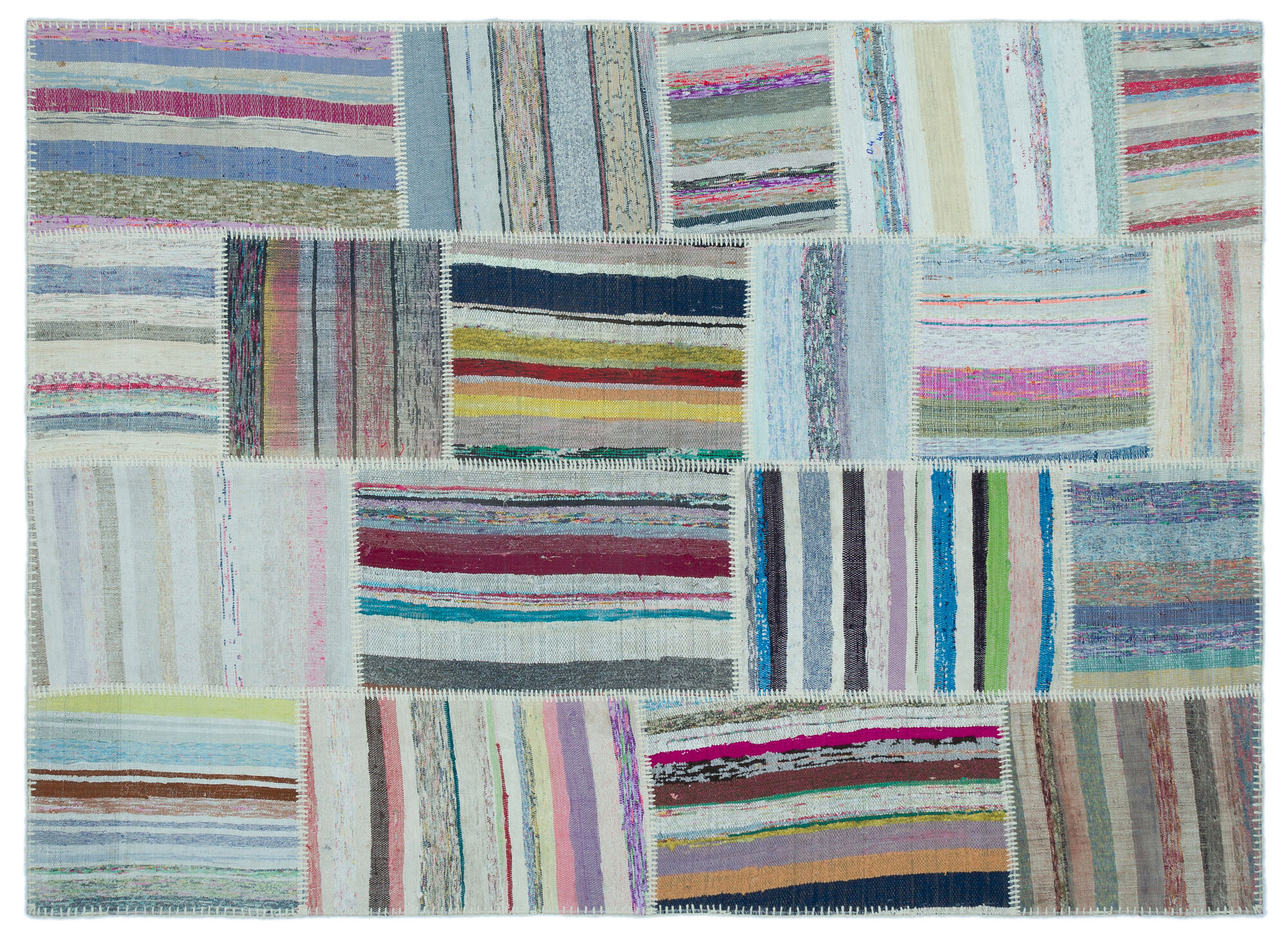 Apex Kilim Patchwork Unique Striped 25261 160 cm X 220 cm