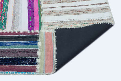Apex Kilim Patchwork Unique Striped 25265 160 cm X 222 cm - 2