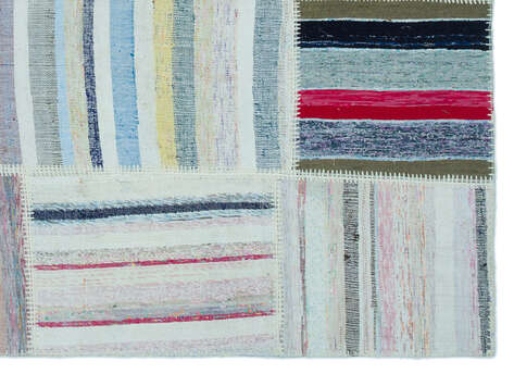 Apex Kilim Patchwork Unique Striped 25265 160 cm X 222 cm - 4