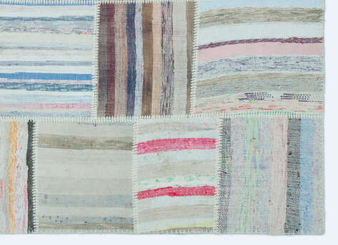 Apex Kilim Patchwork Unique Striped 25275 160 cm X 221 cm - 4