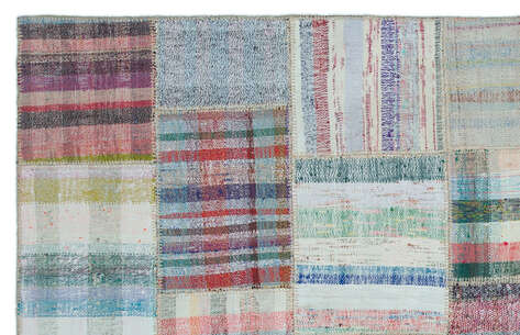 Apex Kilim Patchwork Unique Striped 25292 145 cm X 228 cm - 5