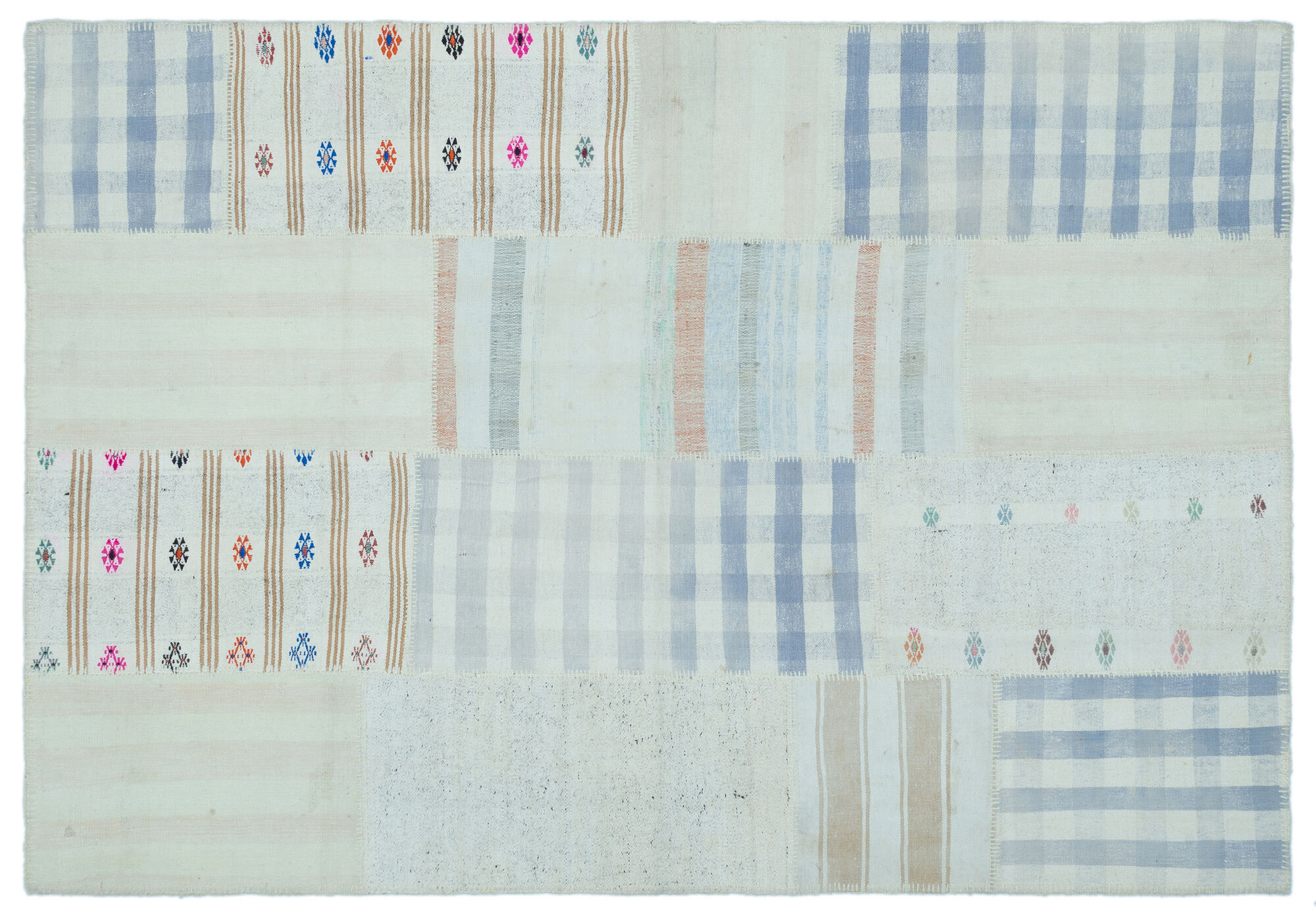 Apex Kilim Patchwork Unique Striped 25294 157 cm X 226 cm