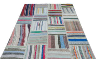 Apex Kilim Patchwork Unique Striped 25322 157 cm X 220 cm (3)