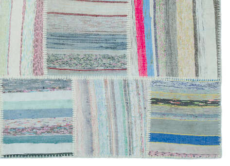 Apex Kilim Patchwork Unique Striped 25336 160 cm X 222 cm - 4