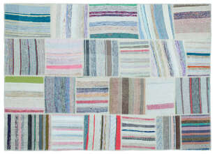 Apex Kilim Patchwork Unique Striped 25350 158 cm X 222 cm (1)