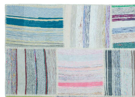 Apex Kilim Patchwork Unique Striped 25350 158 cm X 222 cm - 5
