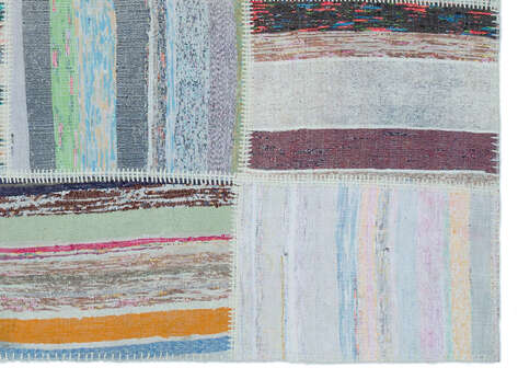 Apex Kilim Patchwork Unique Striped 25395 160 cm X 220 cm - 4