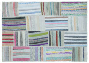 Apex Kilim Patchwork Unique Striped 25403 160 cm X 222 cm (1)