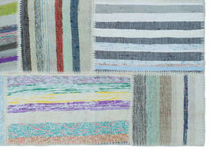 Apex Kilim Patchwork Unique Striped 25403 160 cm X 222 cm (4)