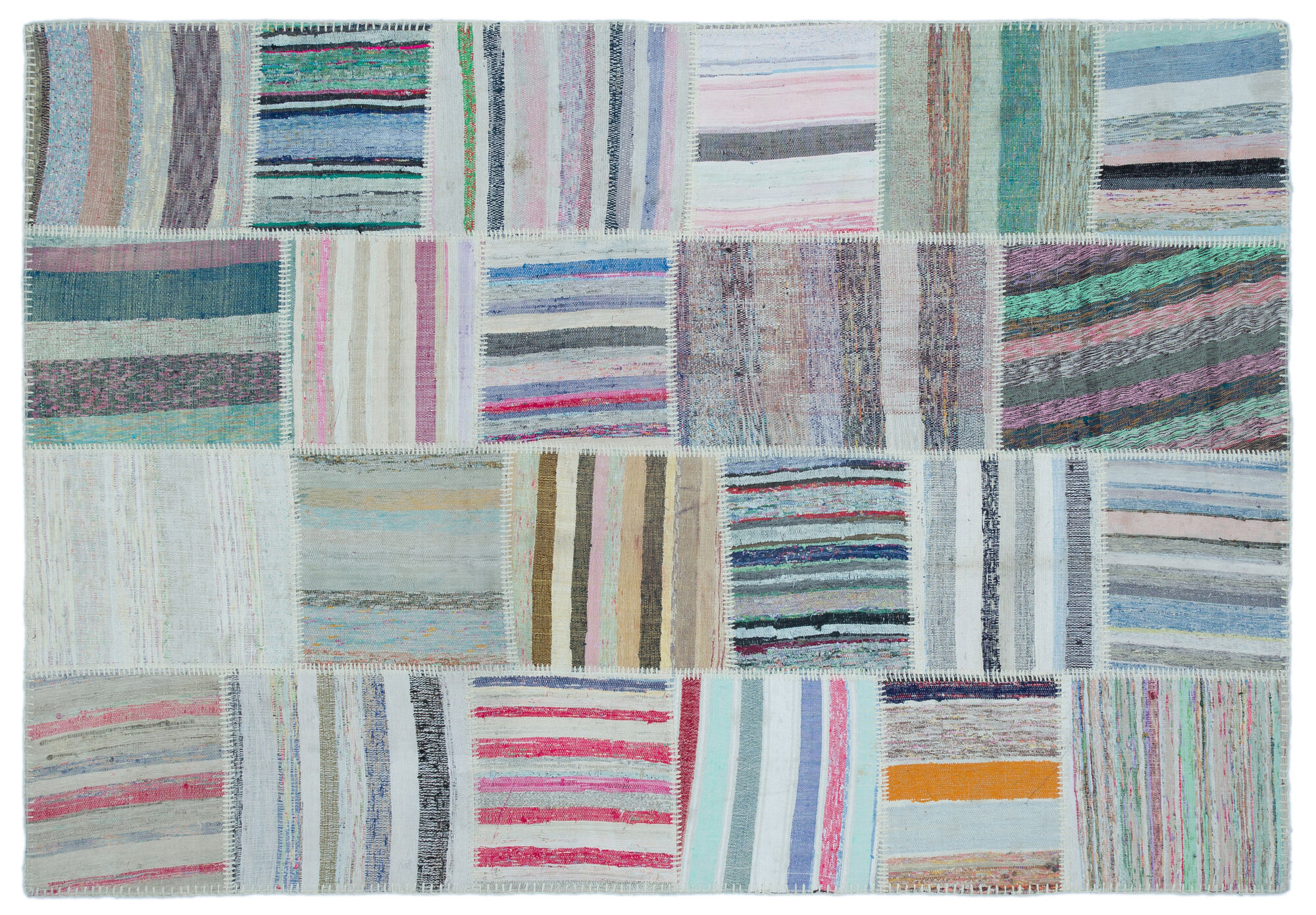 Apex Kilim Patchwork Unique Striped 25411 160 cm X 230 cm