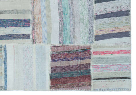 Apex Kilim Patchwork Unique Striped 25416 160 cm X 226 cm - 4