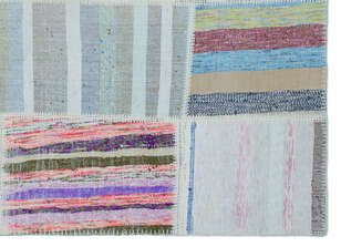 Apex Kilim Patchwork Unique Striped 25417 160 cm X 224 cm (4)