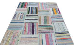 Apex Kilim Patchwork Unique Striped 25418 160 cm X 225 cm (3)