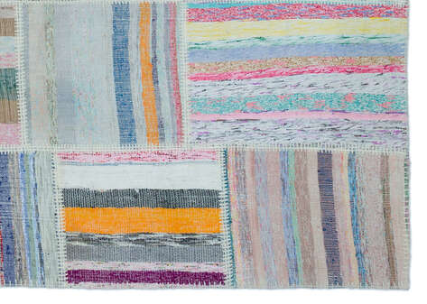 Apex Kilim Patchwork Unique Striped 25418 160 cm X 225 cm - 4