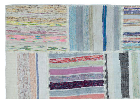 Apex Kilim Patchwork Unique Striped 25418 160 cm X 225 cm - 5