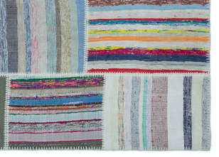 Apex Kilim Patchwork Unique Striped 25419 160 cm X 225 cm (4)