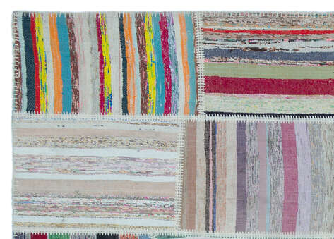 Apex Kilim Patchwork Unique Striped 25419 160 cm X 225 cm - 5
