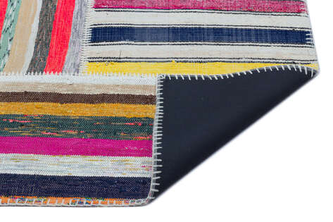 Apex Kilim Patchwork Unique Striped 25425 160 cm X 228 cm - 2
