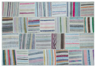 Apex Kilim Patchwork Unique Striped 25431 158 cm X 227 cm (1)