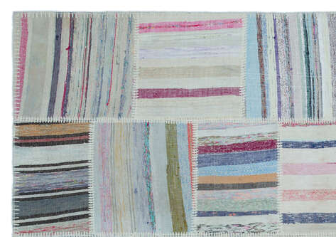 Apex Kilim Patchwork Unique Striped 25431 158 cm X 227 cm - 5