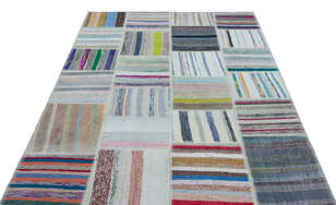 Apex Kilim Patchwork Unique Striped 25433 160 cm X 226 cm (3)