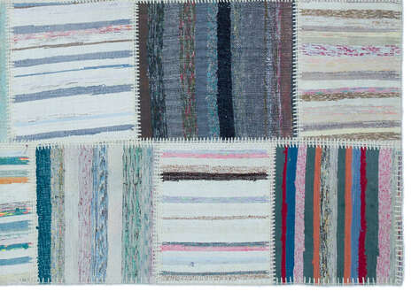 Apex Kilim Patchwork Unique Striped 25433 160 cm X 226 cm - 4