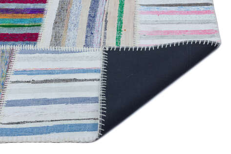 Apex Kilim Patchwork Unique Striped 25438 160 cm X 226 cm - 2