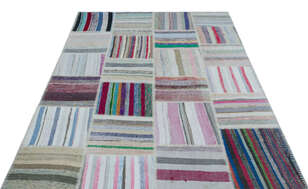 Apex Kilim Patchwork Unique Striped 25438 160 cm X 226 cm (3)