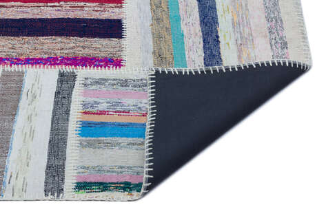 Apex Kilim Patchwork Unique Striped 25444 156 cm X 220 cm - 2