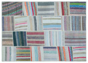 Apex Kilim Patchwork Unique Striped 25447 160 cm X 224 cm (1)
