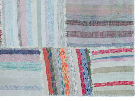 Apex Kilim Patchwork Unique Striped 25447 160 cm X 224 cm - 4