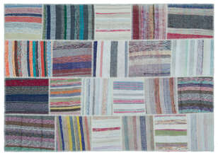 Apex Kilim Patchwork Unique Striped 25449 160 cm X 230 cm (1)