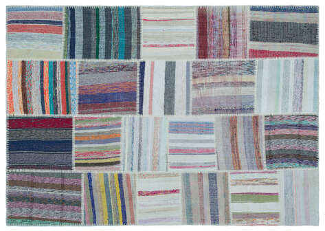 Apex Kilim Patchwork Unique Striped 25449 160 cm X 230 cm - 1