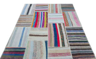 Apex Kilim Patchwork Unique Striped 25451 160 cm X 224 cm (3)