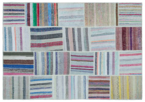 Apex Kilim Patchwork Unique Striped 25455 160 cm X 230 cm - 1